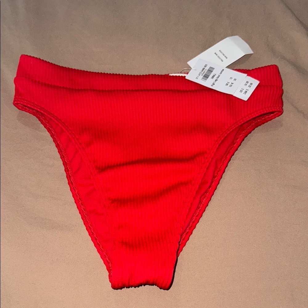 Vibrant Red Bikini Bottom